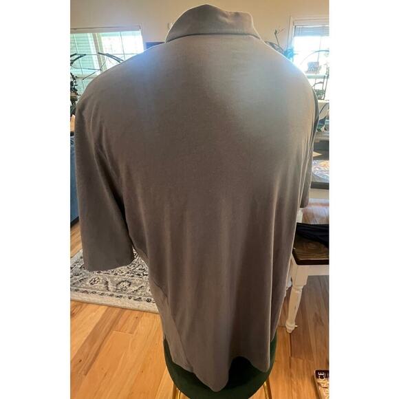 ADIDAS climacool  3/4 BUTTON NECK POLO GRAY AND BLACK MENS SIZE XL - Picture 4 of 7